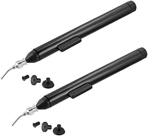 قلم وکیوم XYWHPGV با 3 پد مکش، ابزار حذف لحیم مشکی برای تعویض صفحه نمایش تلفن همراه تراشه IC SMD، 2 عدد (ce958 c4ee8 bf877 bd0e7 4b9e7 68138