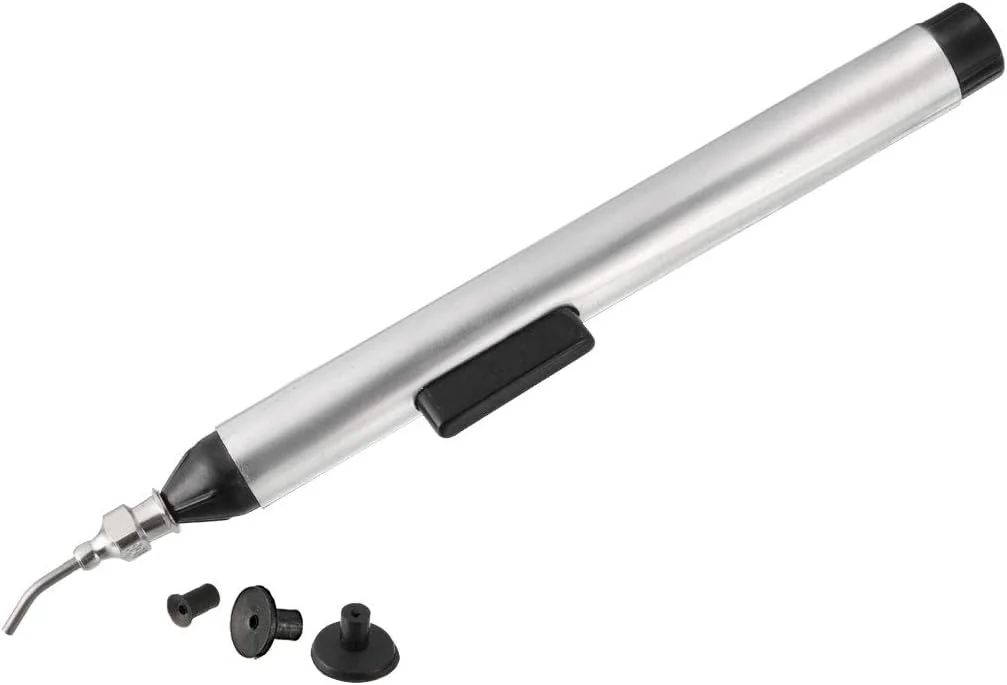 قلم وکیوم uxcell با 3 پد مکش، ابزار حذف و استخراج لحیم سفید برای تعویض صفحه نمایش تلفن همراه تراشه IC SMD