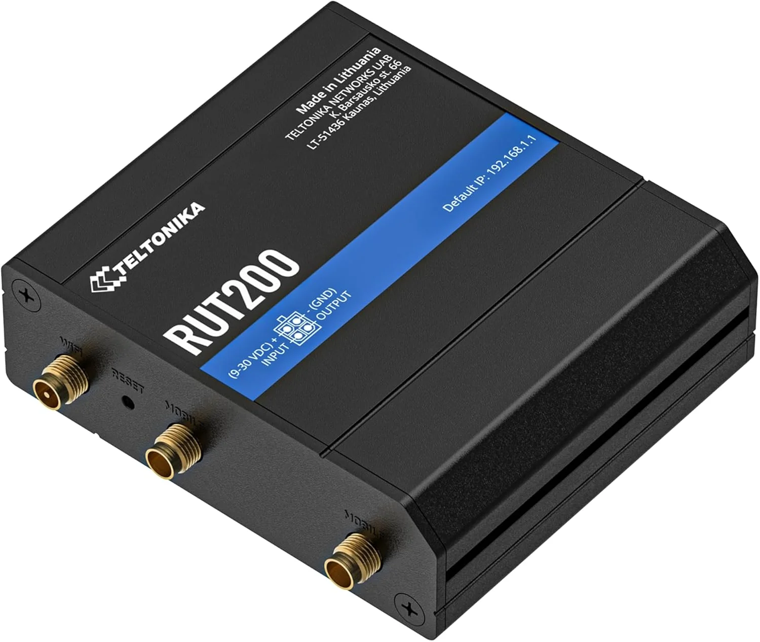 روتر 4G LTE Cat 4 تلتونیکا RUT200، 3G، 2G، وای فای، اترنت، جمع و جور و قابل اعتماد، ایمن و پیکربندی آسان، ایده آل برای اینترنت اشیا، M2M