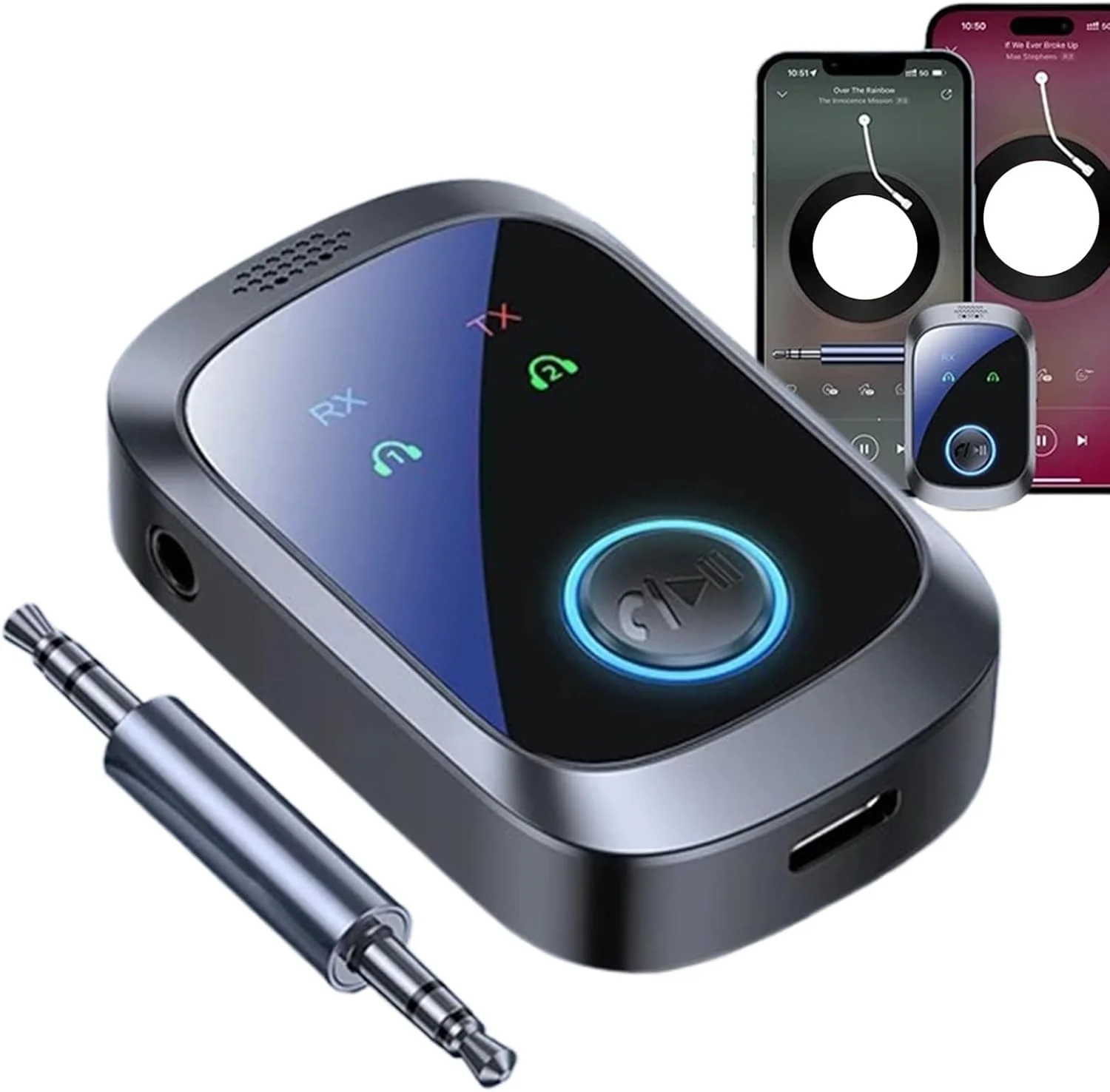 فرستنده صوتی بی سیم | گیرنده بی سیم برای هدفون | استریو HiFi چند نقطه ای با جریان دوگانه HD برای تلویزیون، کامپیوتر، تلفن همراه، بلندگو، هدفون فرستنده صوتی بی سیم | گیرنده بی سیم برای هدفون | استریو HiFi چند نقطه ای با جریان دوگانه HD برای تلویزیون، کامپیوتر، تلفن همراه، بلندگو، هدفون