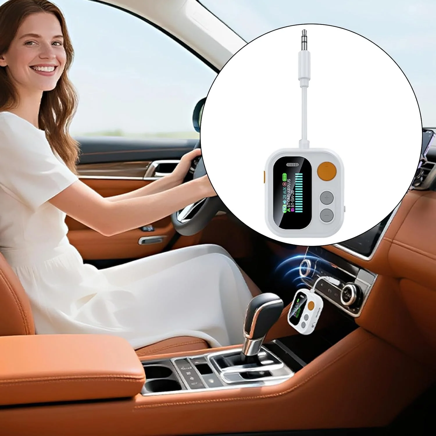 فرستنده و گیرنده صوتی بی سیم، آداپتور بی سیم برای هدفون - گیرنده صوتی قابل حمل با صفحه نمایش رنگی برای تلفن های همراه، کامپیوترها، تبلت ها، تلویزیون ها، دوستداران موسیقی و خودروها