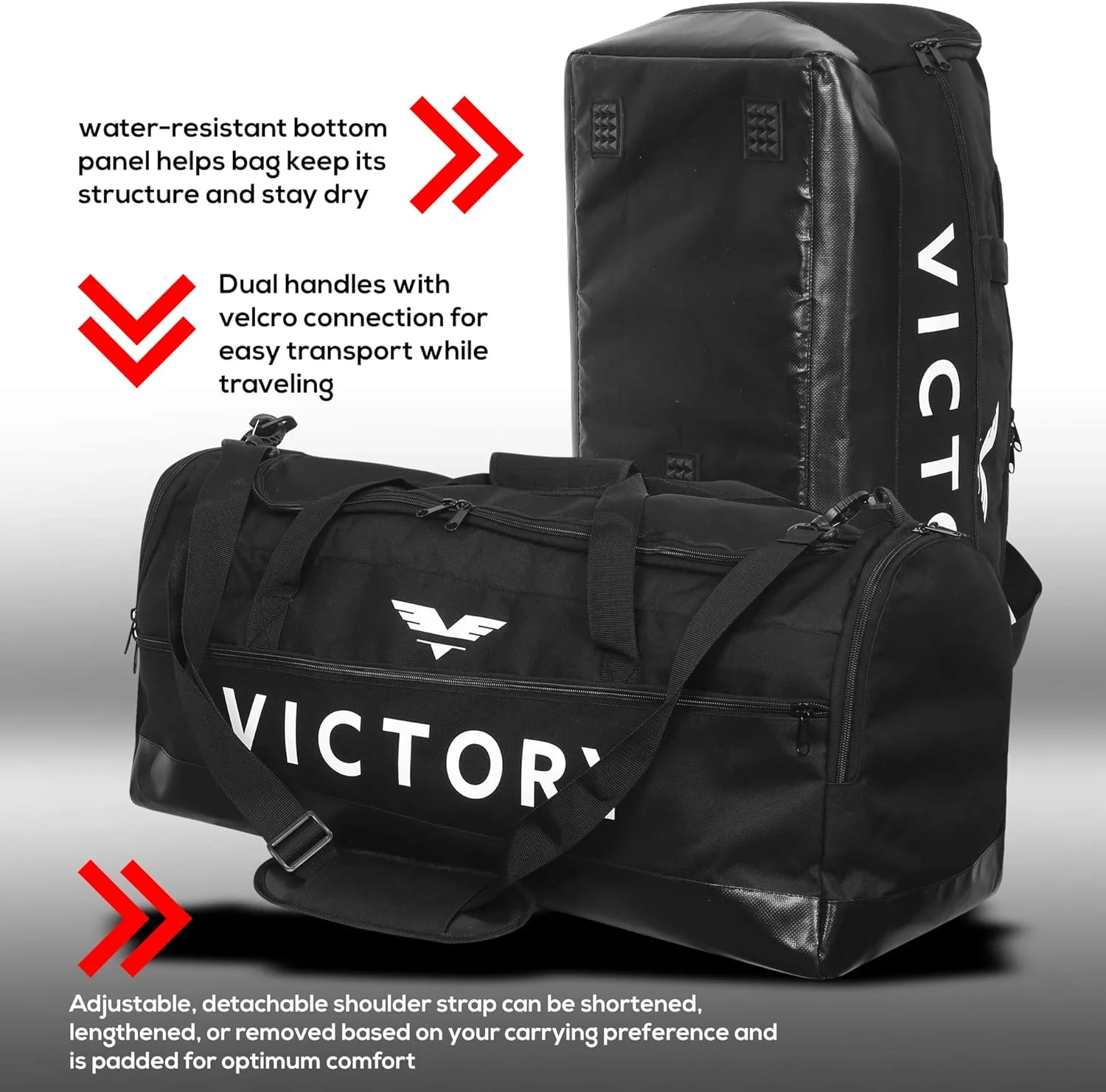 کیف دافل بزرگ و تنفسی کوردورا برای تجهیزات هنرهای رزمی ترکیبی، تجهیزات بوکس، باشگاه یا سایر ورزش ها، مشکی، 30 سانتی متر × 68 سانتی متر × 30 سانتی متر، کیف دافل 2.0 کیف دافل بزرگ و تنفسی کوردورا برای تجهیزات هنرهای رزمی ترکیبی، تجهیزات بوکس، باشگاه یا سایر ورزش ها، مشکی، 30 سانتی متر × 68 سانتی متر × 30 سانتی متر، کیف دافل 2.0