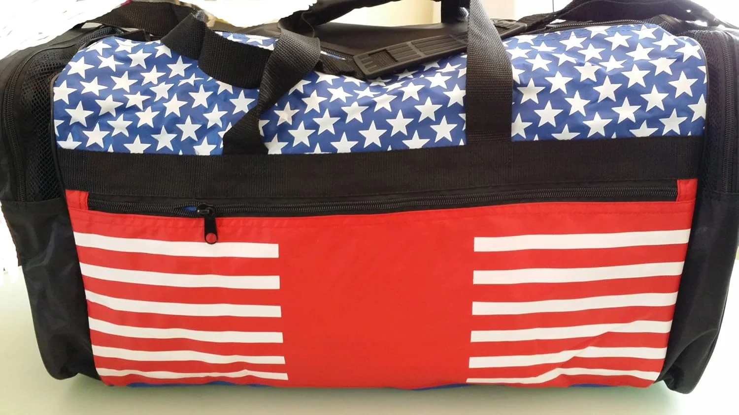 کیف تجهیزات هنرهای رزمی تکواندو، کاراته، MMA با طرح پرچم آمریکا، بزرگ، ابعاد 33cm x 70cm x 14"
