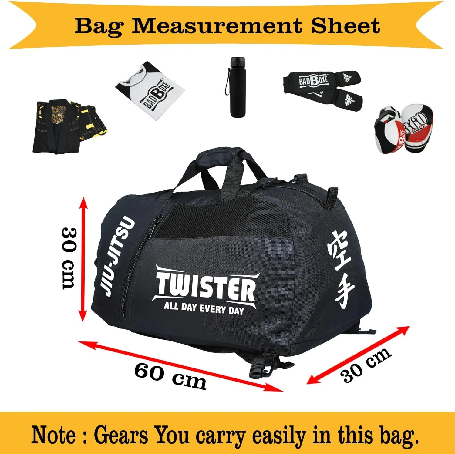 کیف ورزشی جیو جیتسو/کاراته توئیستر کیف ورزشی جیو جیتسو/کاراته توئیستر