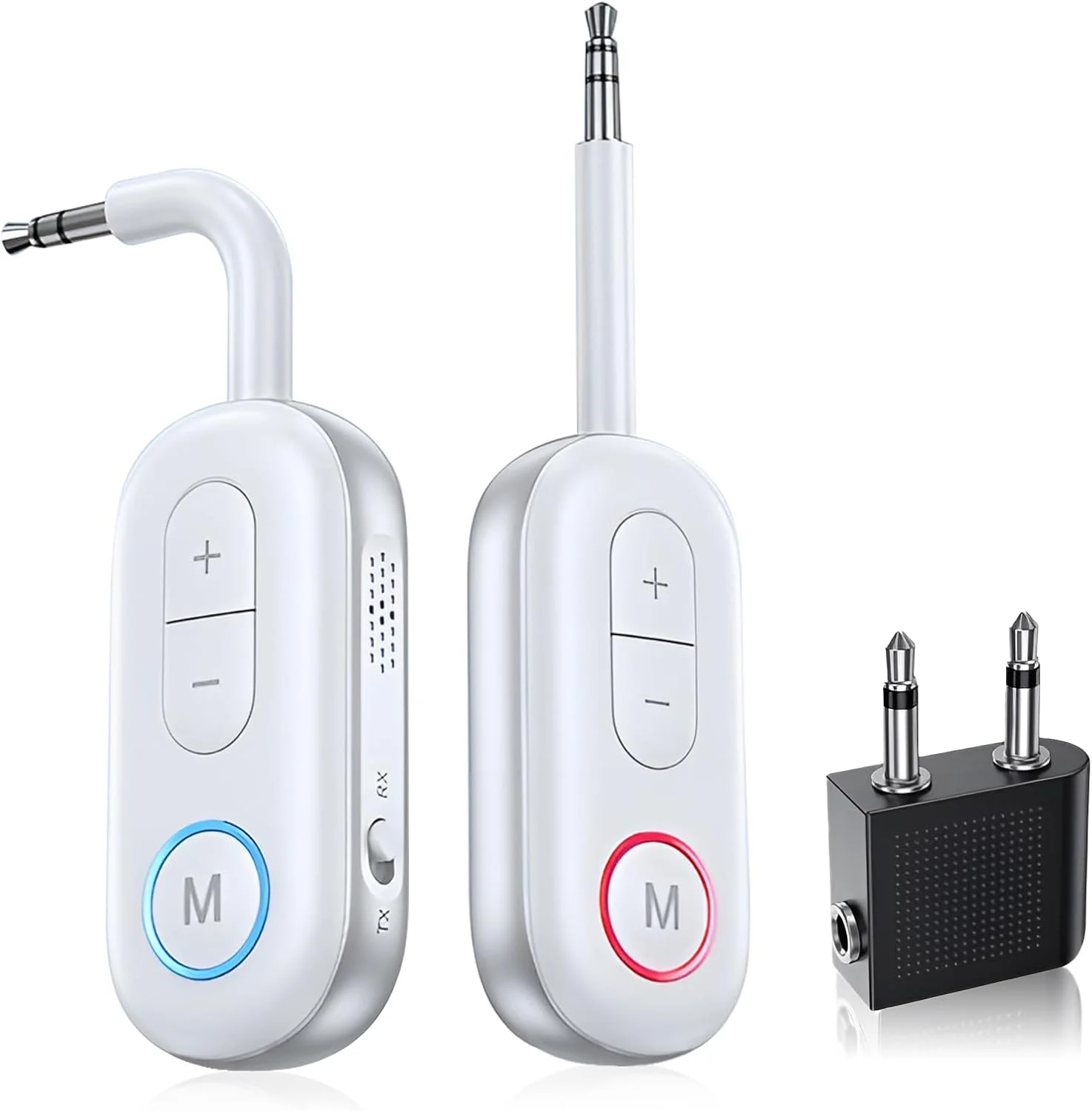 فرستنده گیرنده بلوتوث 5.4 برای هواپیما، آداپتور صوتی بی سیم 3.5 میلی متری، پشتیبانی از هدفون، فرستنده صوتی بی سیم برای پرواز، تلویزیون، استریو ماشین، PS4