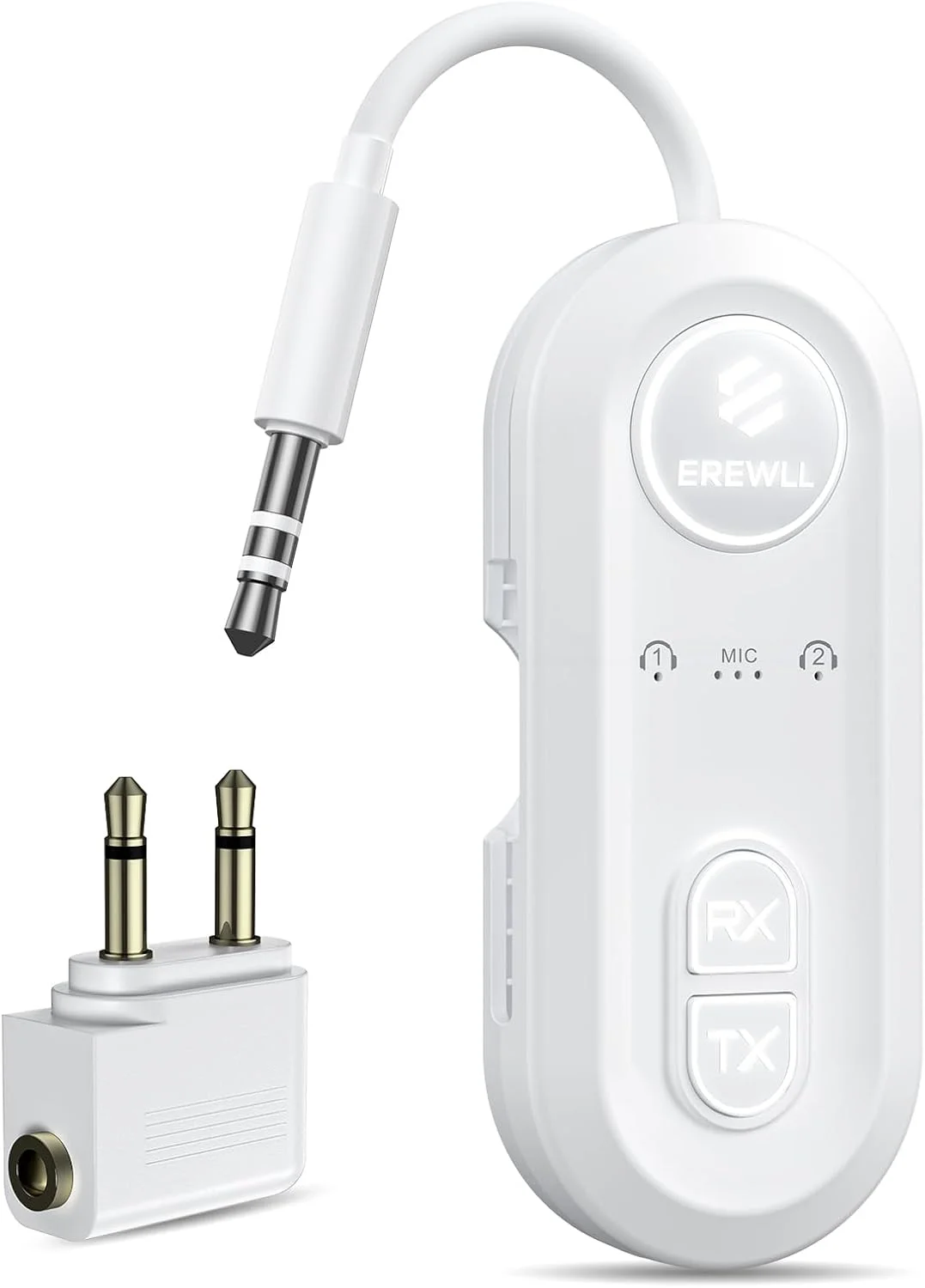 فرستنده و گیرنده بلوتوث 5.4 ارتقا یافته، آداپتور بلوتوث هواپیما با Qualcomm aptX Adaptive، پشتیبانی از 2 ایرپاد/هدفون، فرستنده صوتی بی سیم برای تلویزیون، مسافرت، ماشین و باشگاه، دارای محل نگهداری کابل