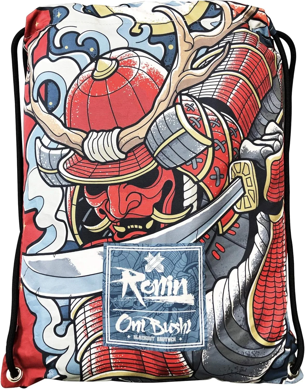 کیف ورزشی Ronin Gi - کوله پشتی بند دار Oni Bushi - کوله پشتی ورزشی برای BJJ، کاراته، جودو، TKD، Kempo Gis - کیف حمل وسایل برای زنان، مردان و کودکان - 100% پلی استر - کیف چاپی محکم کیف ورزشی Ronin Gi - کوله پشتی بند دار Oni Bushi - کوله پشتی ورزشی برای BJJ، کاراته، جودو، TKD، Kempo Gis - کیف حمل وسایل برای زنان، مردان و کودکان - 100% پلی استر - کیف چاپی محکم