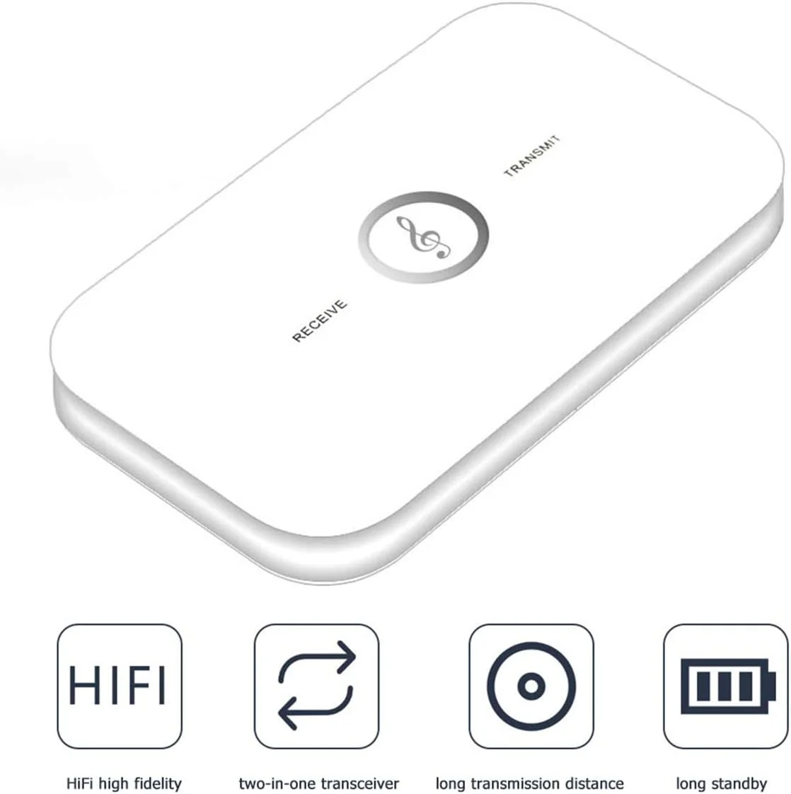 آداپتور صوتی بی سیم گیرنده فرستنده 2 در 1 BT برای کامپیوتر، تلویزیون، هدفون آداپتور صوتی بی سیم گیرنده فرستنده 2 در 1 BT برای کامپیوتر، تلویزیون، هدفون