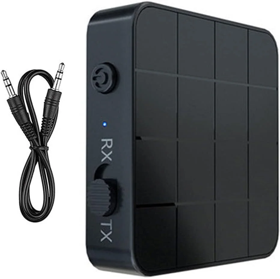 فرستنده و گیرنده صوتی آداپتور بی سیم اسپلیتر با تاخیر کم به همراه کابل AUX 3.5 میلی متری، تجهیزات صوتی با کیفیت