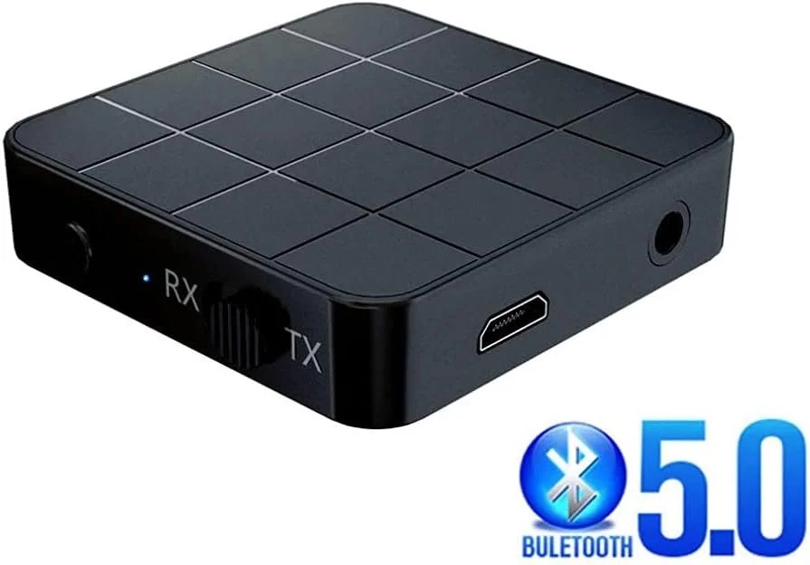 فرستنده و گیرنده صوتی آداپتور بی سیم اسپلیتر با تاخیر کم به همراه کابل AUX 3.5 میلی متری، تجهیزات صوتی با کیفیت