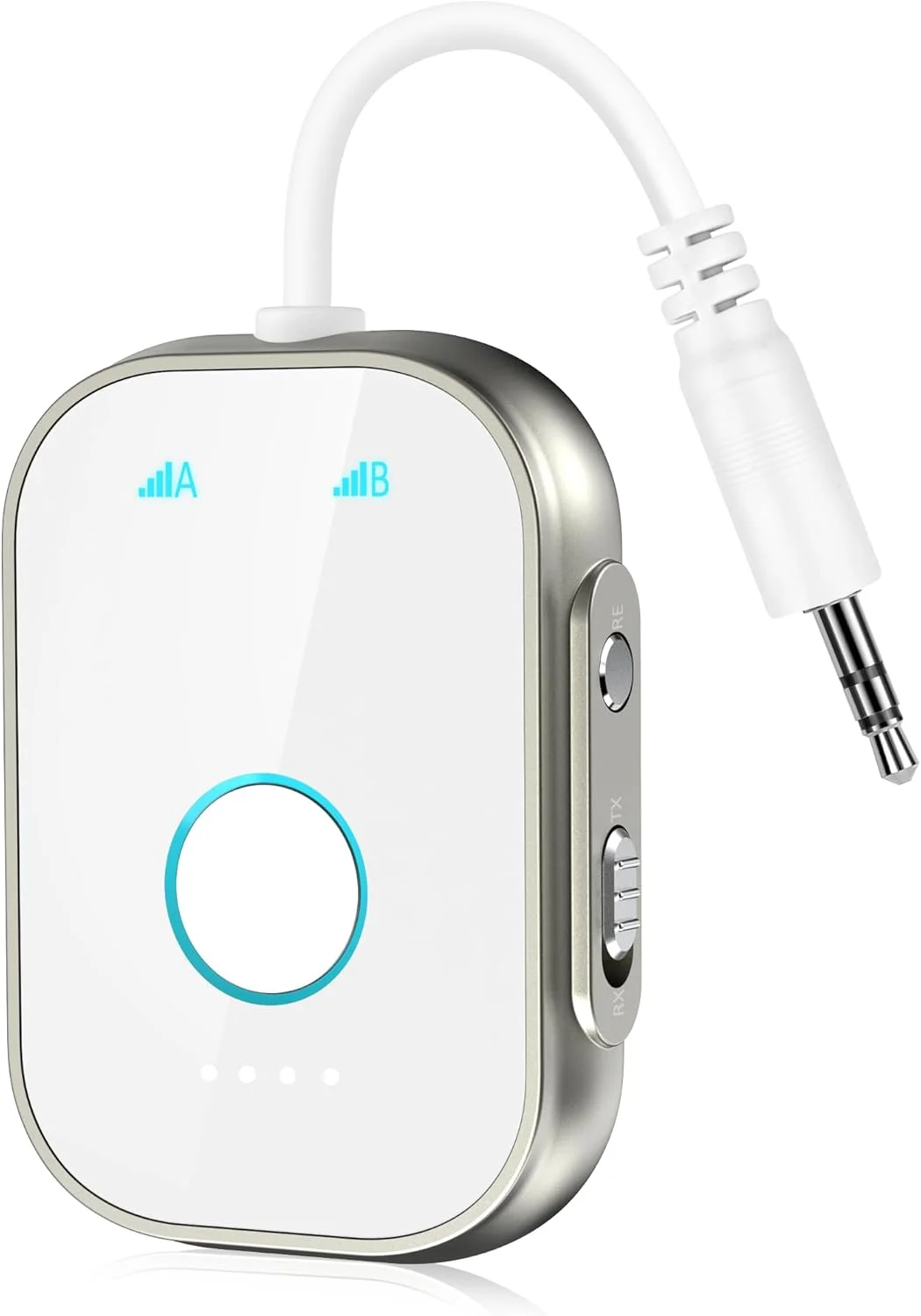 فرستنده گیرنده بلوتوث، آداپتور بی سیم 2 در 1 برای هواپیما، فرستنده بلوتوث 5.3 برای تلویزیون، تجهیزات ورزشی، خودرو، قابل استفاده با جک 3.5 میلی متری و کابل RCA فرستنده گیرنده بلوتوث، آداپتور بی سیم 2 در 1 برای هواپیما، فرستنده بلوتوث 5.3 برای تلویزیون، تجهیزات ورزشی، خودرو، قابل استفاده با جک 3.5 میلی متری و کابل RCA