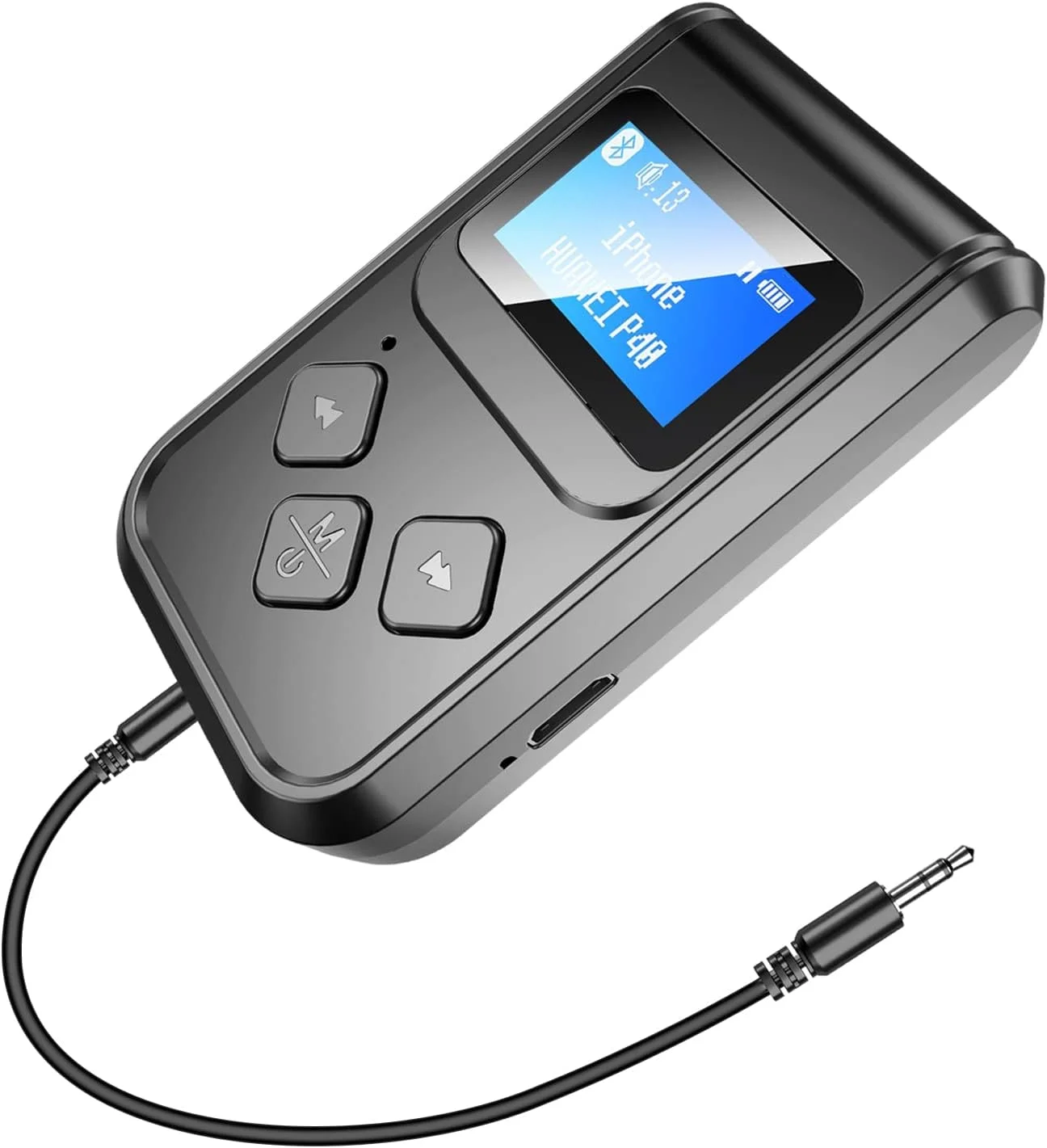 فرستنده و گیرنده بلوتوث SYOSI، آداپتور صوتی بلوتوث 5.0، آداپتور بلوتوث بی سیم 2 در 1 برای خودرو/تلویزیون/رایانه شخصی/سیستم صوتی خانگی، آداپتور گیرنده صوتی بی سیم 3.5 میلی متری با صفحه نمایش فرستنده و گیرنده بلوتوث SYOSI، آداپتور صوتی بلوتوث 5.0، آداپتور بلوتوث بی سیم 2 در 1 برای خودرو/تلویزیون/رایانه شخصی/سیستم صوتی خانگی، آداپتور گیرنده صوتی بی سیم 3.5 میلی متری با صفحه نمایش