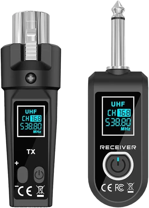 فرستنده و گیرنده بی سیم XLR 2.4 گیگاهرتزی ارتقا یافته، باتری لیتیومی قابل شارژ داخلی برای میکروفون دینامیک، میکسر صدا، گیتار الکتریک باس (1 گیرنده C + 1 فرستنده) فرستنده و گیرنده بی سیم XLR 2.4 گیگاهرتزی ارتقا یافته، باتری لیتیومی قابل شارژ داخلی برای میکروفون دینامیک، میکسر صدا، گیتار الکتریک باس (1 گیرنده C + 1 فرستنده)