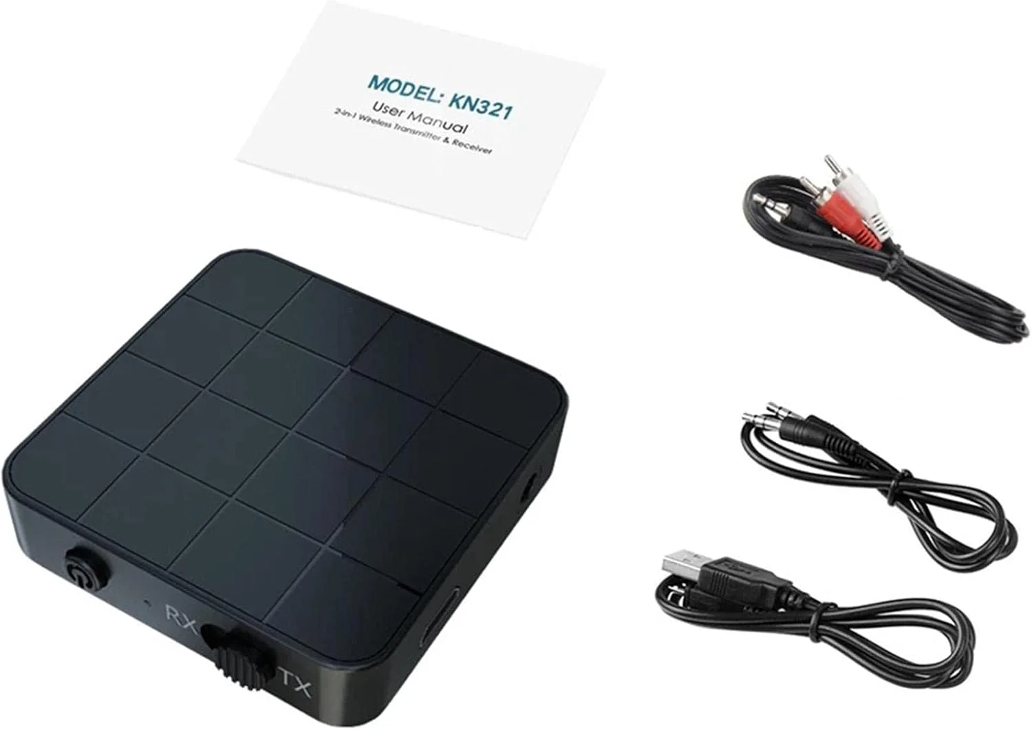 فرستنده و گیرنده صوتی BT 5.0 | آداپتور بلوتوثی 2 در 1 مینی قابل حمل با جک 3.5 میلی متری، آداپتور صوتی بی سیم با تأخیر کم و حمل آسان