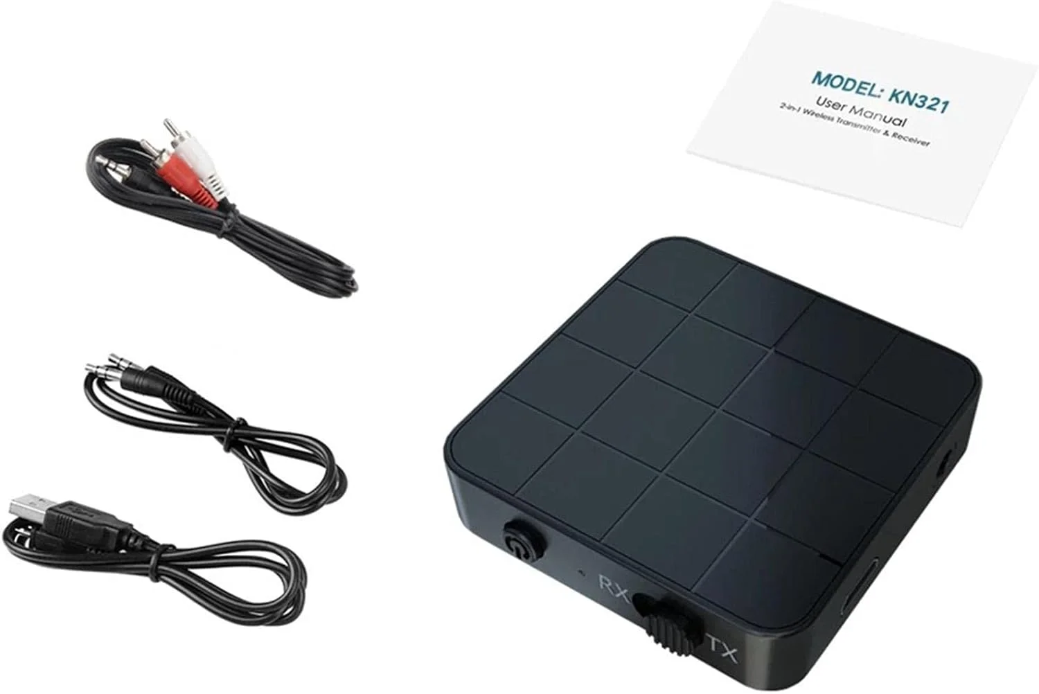 5 عدد فرستنده گیرنده صوتی بلوتوث 5.0، آداپتور بلوتوث 2 در 1 جک 3.5 میلی متری کوچک قابل حمل، آداپتور صوتی بی سیم 2 در 1 برای تلویزیون، رایانه شخصی، خودرو یا بلندگوهای سیستم استریو خانگی