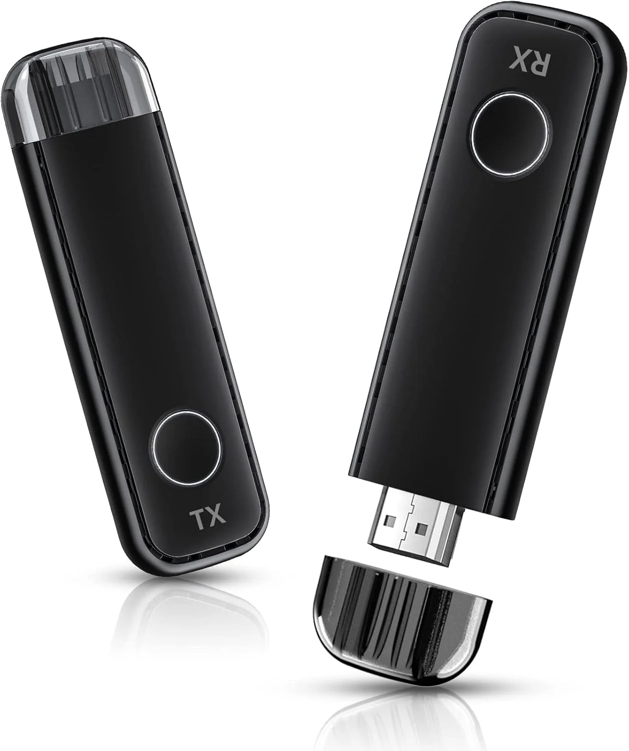 فرستنده و گیرنده HDMI بی سیم NALACAL، آداپتور HDMI قابل حمل بی سیم HD، اتصال آسان، پشتیبانی از 2.4/5 گیگاهرتز برای پخش ویدئو و صدا از لپ تاپ، کامپیوتر به پروژکتور، مشکی