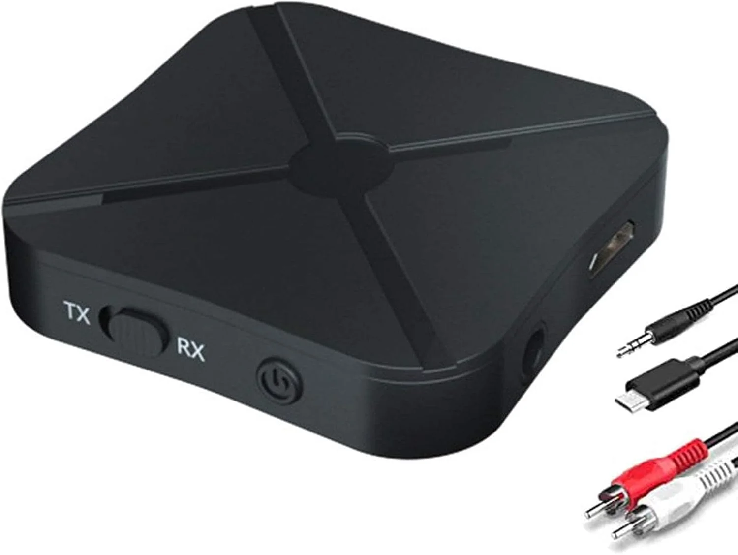 فرستنده و گیرنده صوتی بلوتوث 5.0 NALACAL، آداپتور صوتی بی سیم بلوتوث 2 در 1 مناسب برای رایانه شخصی، تلویزیون، هدفون، ساندبار، تلویزیون خودرو، بلندگو، MP3، سیستم استریو خانگی