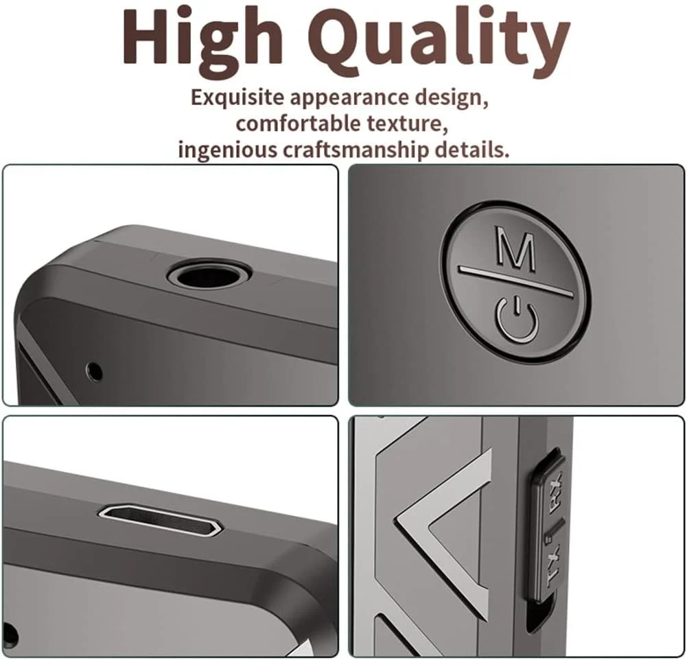 انتقال دهنده و گیرنده صوتی 4 در 1 بلوتوث 5.0، اتصال به تلویزیون، کامپیوتر، آداپتور بی سیم استریو 3.5 میلی متری Zeenyi