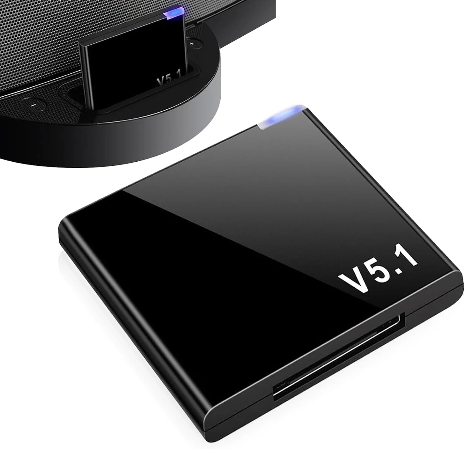 آداپتور بلوتوث 30 پین NALACAL، گیرنده بلوتوث 5.1، گیرنده صوتی بلوتوث بی سیم، سازگار با Apple Dock Ipod Audio Bose SoundDock و سایر iPod iPhone های 30 پین، داک استیشن موسیقی آداپتور بلوتوث 30 پین NALACAL، گیرنده بلوتوث 5.1، گیرنده صوتی بلوتوث بی سیم، سازگار با Apple Dock Ipod Audio Bose SoundDock و سایر iPod iPhone های 30 پین، داک استیشن موسیقی