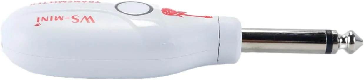 سیستم گیتار وایرلس Hoite، فرستنده/گیرنده صوتی دیجیتال، 48K/16bit، بلادرنگ، آداپتور گیتار 4 کاناله برای گیتارهای الکتریکی، بیس و غیره (سفید)