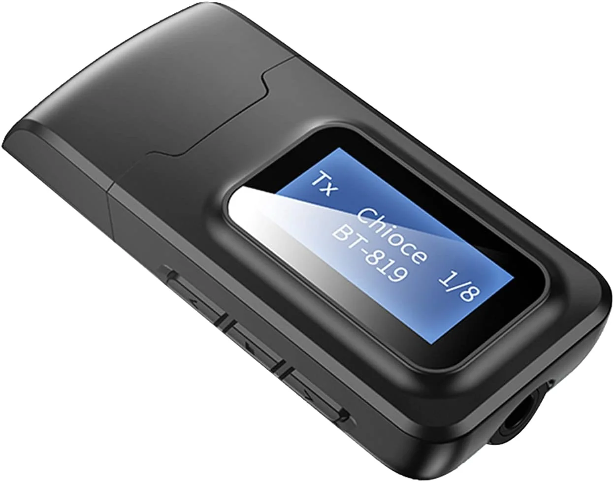 آداپتور بی سیم Eacam BT 5.0 فرستنده گیرنده صدا جک 3.5 میلی متری AUX دانگل USB BT 2 در 1 با صفحه نمایش LCD برای تلویزیون و کامپیوتر آداپتور بی سیم Eacam BT 5.0 فرستنده گیرنده صدا جک 3.5 میلی متری AUX دانگل USB BT 2 در 1 با صفحه نمایش LCD برای تلویزیون و کامپیوتر