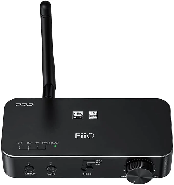 گیرنده بلوتوث FiiO BTA30PRO، فرستنده قابل حمل استریو بی سیم با وضوح بالا aptX/LDAC DSD256 خروجی اپتیکال/کواکسیال/لاین برای کامپیوتر/تلویزیون/اسپیکر/صوت خانگی گیرنده بلوتوث FiiO BTA30PRO، فرستنده قابل حمل استریو بی سیم با وضوح بالا aptX/LDAC DSD256 خروجی اپتیکال/کواکسیال/لاین برای کامپیوتر/تلویزیون/اسپیکر/صوت خانگی