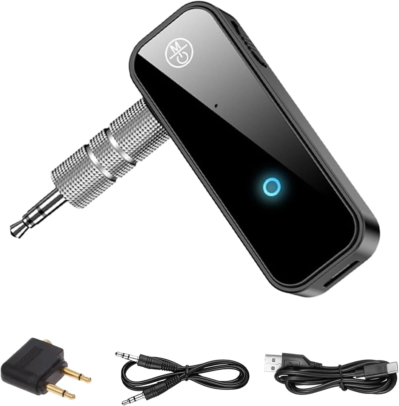 آداپتور بلوتوث 5.0 با جک 3.5 میلیمتری، دانگل AUX، گیرنده و فرستنده بیسیم 2 در 1 برای خودرو، تلویزیون، هدفون (همراه با آداپتور هواپیما و کابل 3.5 میلیمتری) آداپتور بلوتوث 5.0 با جک 3.5 میلیمتری، دانگل AUX، گیرنده و فرستنده بیسیم 2 در 1 برای خودرو، تلویزیون، هدفون (همراه با آداپتور هواپیما و کابل 3.5 میلیمتری)