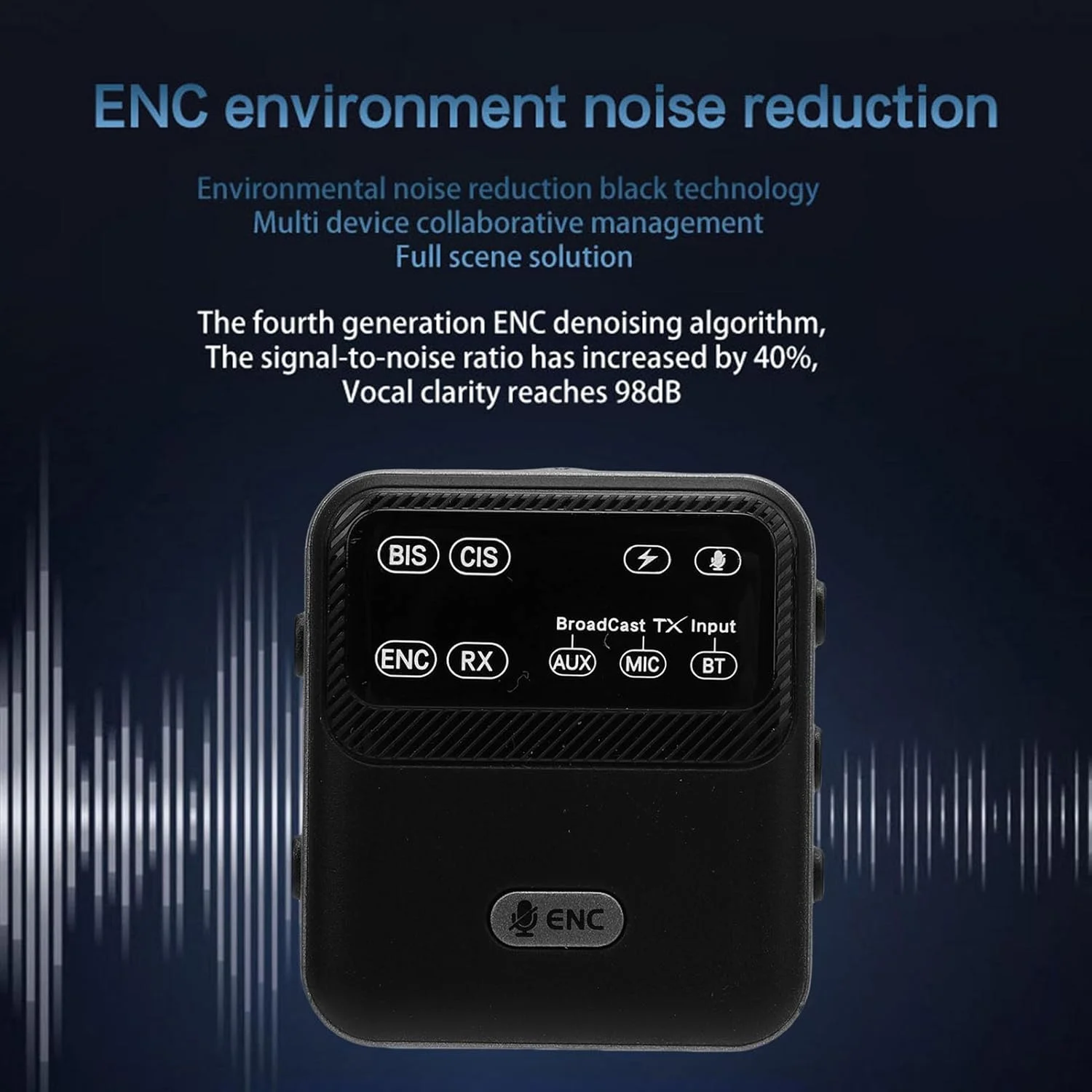 فرستنده و گیرنده صوتی Elprico 5.4، آداپتور پخش 100 متری با میکروفون و نمایشگر LED برای راهنما و پخش زنده فرستنده و گیرنده صوتی Elprico 5.4، آداپتور پخش 100 متری با میکروفون و نمایشگر LED برای راهنما و پخش زنده