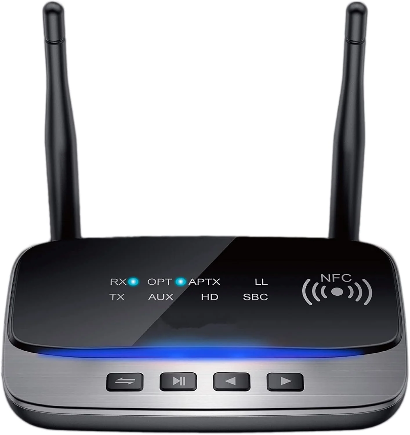 فرستنده گیرنده صوتی بلوتوث 5.0 BREAUX، آداپتور بی سیم AptX LL HD SPDIF AUX 3.5mm برای کامپیوتر، تلویزیون به 2 هدفون فرستنده گیرنده صوتی بلوتوث 5.0 BREAUX، آداپتور بی سیم AptX LL HD SPDIF AUX 3.5mm برای کامپیوتر، تلویزیون به 2 هدفون