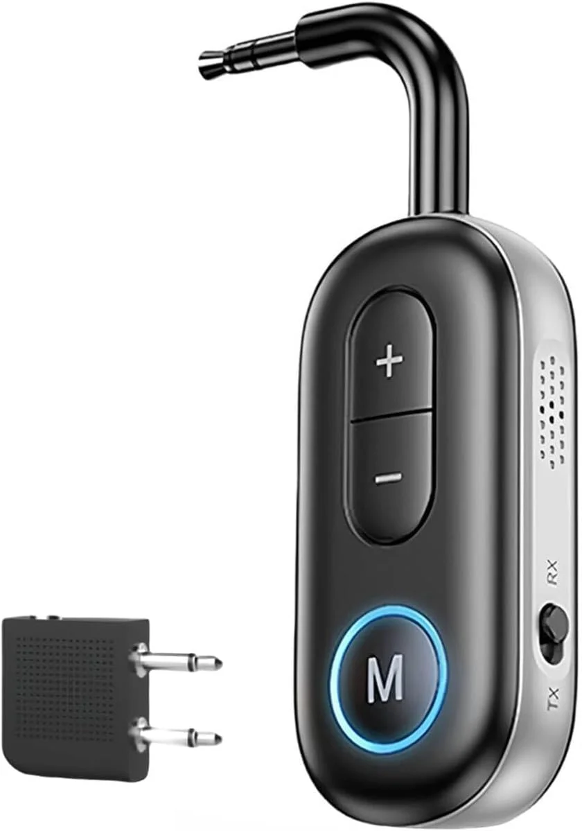 فرستنده و گیرنده بلوتوث 5.4، آداپتور صوتی 2 در 1، فرستنده و گیرنده کوچک بی سیم خودرو با آداپتور بلوتوث AUX 3.5 میلی متری برای هدفون، بلندگو، تلویزیون، رایانه، اتومبیل و هواپیما فرستنده و گیرنده بلوتوث 5.4، آداپتور صوتی 2 در 1، فرستنده و گیرنده کوچک بی سیم خودرو با آداپتور بلوتوث AUX 3.5 میلی متری برای هدفون، بلندگو، تلویزیون، رایانه، اتومبیل و هواپیما