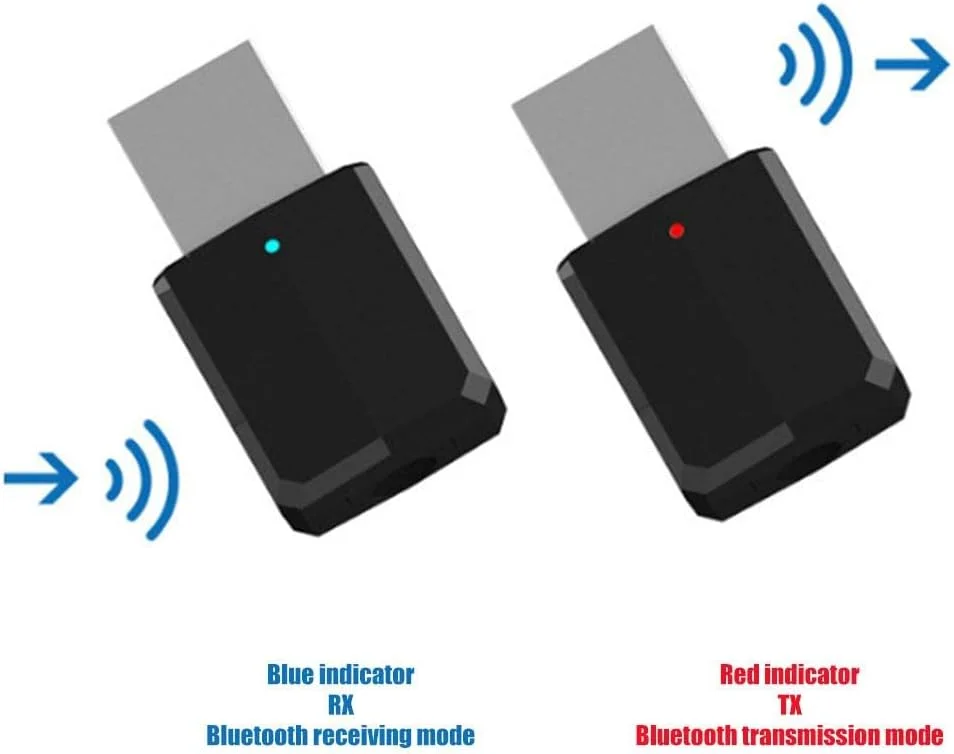 فرستنده گیرنده بلوتوث، آداپتور صوتی بی سیم USB بلوتوث 5.0 فرستنده گیرنده 2 در 1 برای تلویزیون لپ تاپ کامپیوتر ماشین سیستم صوتی خانگی فرستنده گیرنده بلوتوث، آداپتور صوتی بی سیم USB بلوتوث 5.0 فرستنده گیرنده 2 در 1 برای تلویزیون لپ تاپ کامپیوتر ماشین سیستم صوتی خانگی