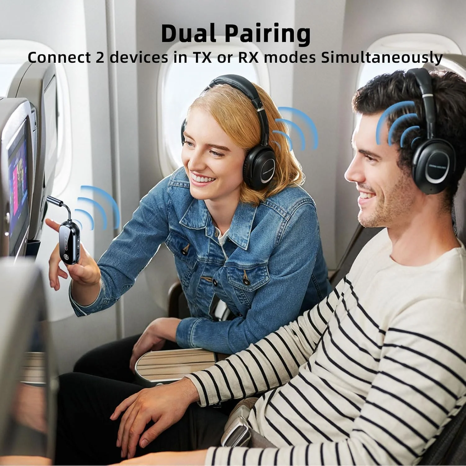 فرستنده و گیرنده بلوتوث 5.4 آزون، آداپتور بلوتوث بی سیم AUX با جک 3.5 میلی متری، فرستنده بلوتوث برای تلویزیون/هواپیما/خودرو، گیرنده بلوتوث برای HiFi/بلندگو/هدفون فرستنده و گیرنده بلوتوث 5.4 آزون، آداپتور بلوتوث بی سیم AUX با جک 3.5 میلی متری، فرستنده بلوتوث برای تلویزیون/هواپیما/خودرو، گیرنده بلوتوث برای HiFi/بلندگو/هدفون