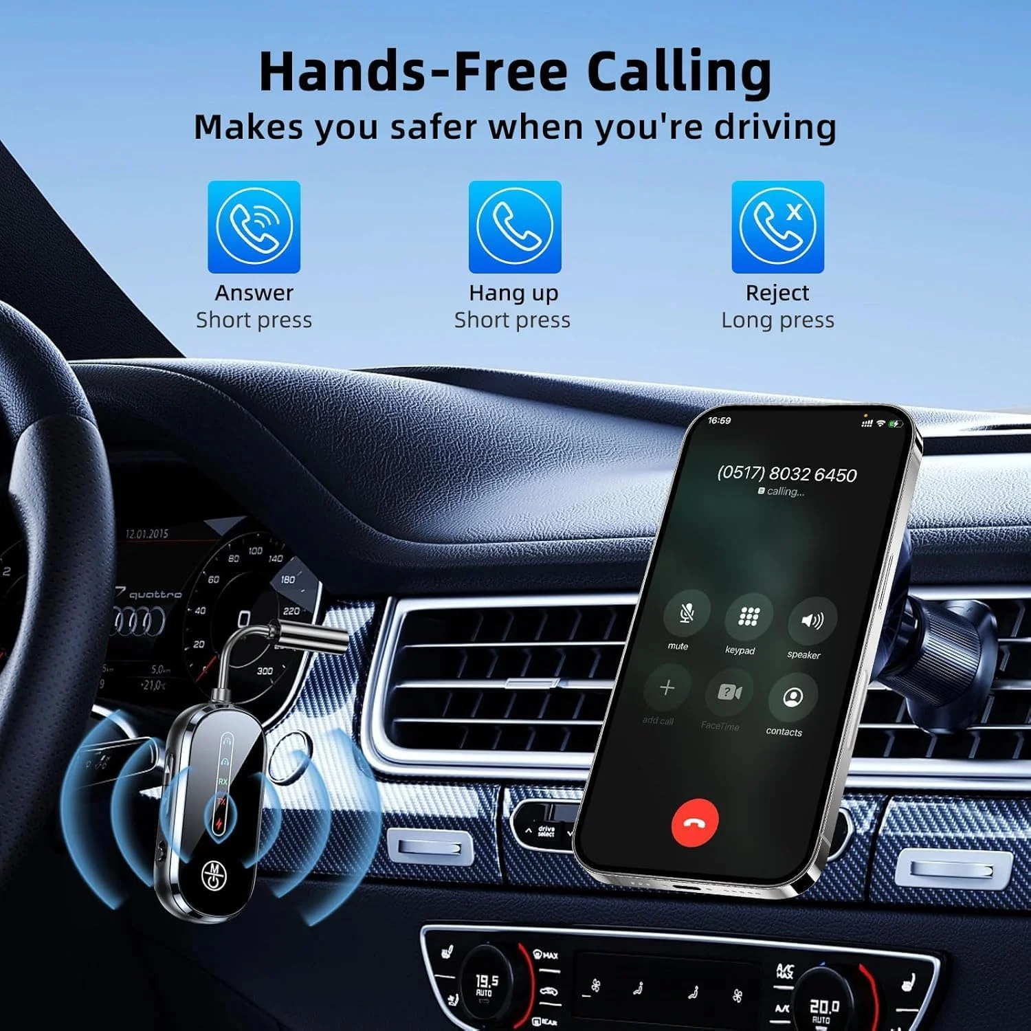 فرستنده و گیرنده بلوتوث 5.4 آزون، آداپتور بلوتوث بی سیم AUX با جک 3.5 میلی متری، فرستنده بلوتوث برای تلویزیون/هواپیما/خودرو، گیرنده بلوتوث برای HiFi/بلندگو/هدفون فرستنده و گیرنده بلوتوث 5.4 آزون، آداپتور بلوتوث بی سیم AUX با جک 3.5 میلی متری، فرستنده بلوتوث برای تلویزیون/هواپیما/خودرو، گیرنده بلوتوث برای HiFi/بلندگو/هدفون