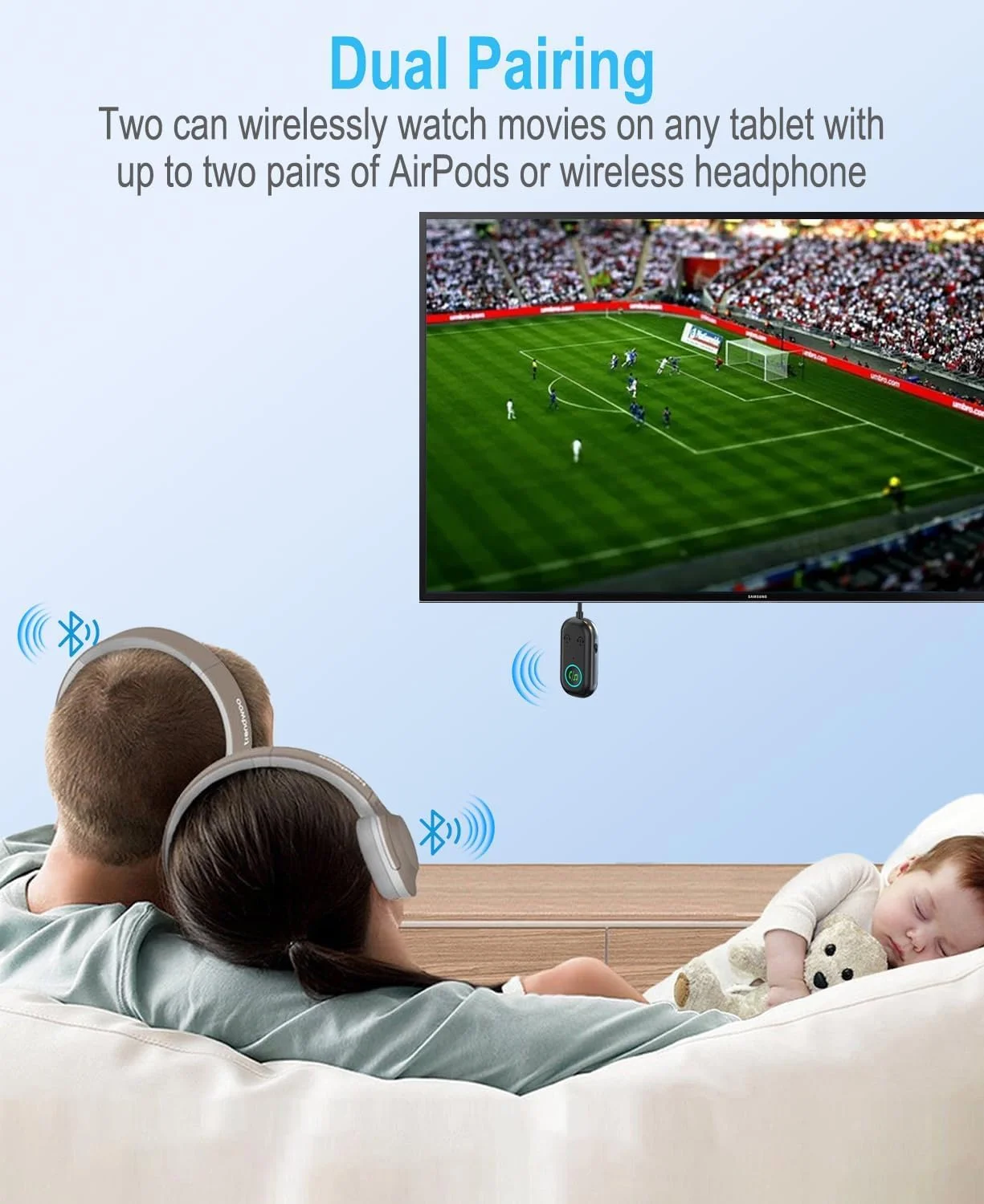 فرستنده و گیرنده بلوتوث 5.3، آداپتور بلوتوث 2 در 1 برای هواپیما، فرستنده برای هدفون، تلویزیون، استریو خانگی، بلندگوها، ماشین، اتصال بلوتوث دوگانه فرستنده و گیرنده بلوتوث 5.3، آداپتور بلوتوث 2 در 1 برای هواپیما، فرستنده برای هدفون، تلویزیون، استریو خانگی، بلندگوها، ماشین، اتصال بلوتوث دوگانه