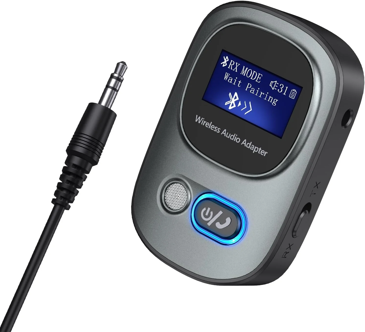 فرستنده و گیرنده بلوتوث 5.3، آداپتور صوتی بلوتوث با نمایشگر LED، تماس هندزفری، آداپتور بلوتوث AUX 3.5 میلی متری، پشتیبانی از کارت TF، کنترل صدا، مسیریابی، برای خودرو/بلندگو/سینمای خانگی فرستنده و گیرنده بلوتوث 5.3، آداپتور صوتی بلوتوث با نمایشگر LED، تماس هندزفری، آداپتور بلوتوث AUX 3.5 میلی متری، پشتیبانی از کارت TF، کنترل صدا، مسیریابی، برای خودرو/بلندگو/سینمای خانگی