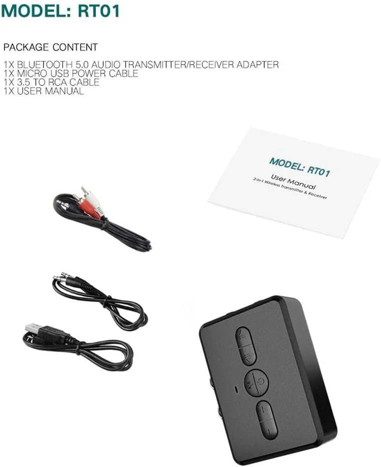 فرستنده گیرنده بلوتوث 5.0، آداپتور بلوتوث گیرنده موسیقی خانگی، گیرنده موسیقی صوتی استریو سازگار با کامپیوتر/تلویزیون/تبلت/بلندگو/سیستم صوتی ماشین فرستنده گیرنده بلوتوث 5.0، آداپتور بلوتوث گیرنده موسیقی خانگی، گیرنده موسیقی صوتی استریو سازگار با کامپیوتر/تلویزیون/تبلت/بلندگو/سیستم صوتی ماشین