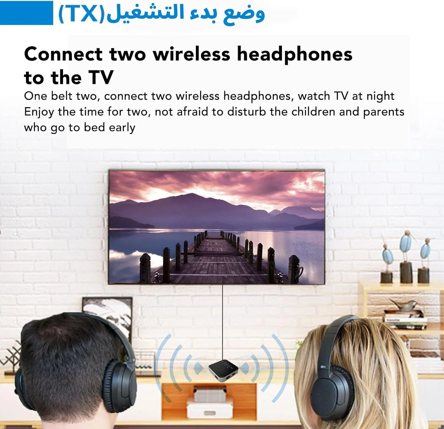 فرستنده و گیرنده بلوتوث 5.2 Oasisgalore برای تلویزیون، آداپتور بلوتوث AUX 3.5 میلیمتری با حالتهای TX RX برای سیستم صوتی خانگی تلویزیون و بلندگوهای خودرو فرستنده و گیرنده بلوتوث 5.2 Oasisgalore برای تلویزیون، آداپتور بلوتوث AUX 3.5 میلیمتری با حالتهای TX RX برای سیستم صوتی خانگی تلویزیون و بلندگوهای خودرو