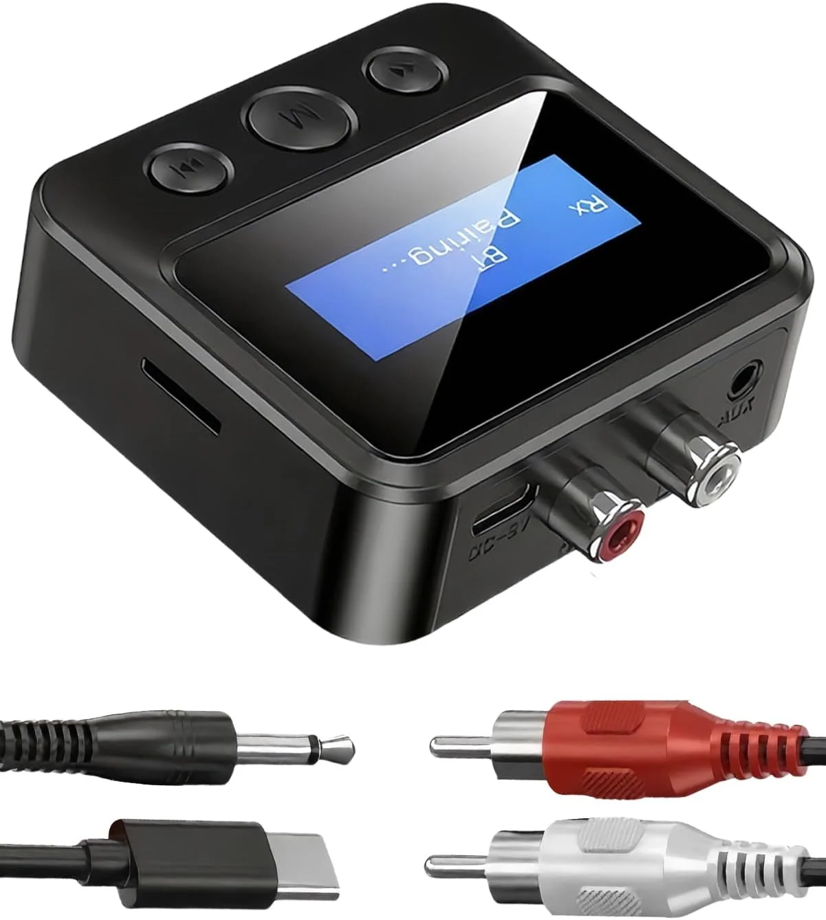 فرستنده گیرنده بلوتوث برای تلویزیون، آداپتور صدای استریو دارای پورت های RCA 3.5mm AUX و نمایشگر، آداپتور صوتی بی سیم برای هدفون/بلندگو/هواپیما/سینمای خانگی/کامپیوتر/خودرو، پخش کارت TF فرستنده گیرنده بلوتوث برای تلویزیون، آداپتور صدای استریو دارای پورت های RCA 3.5mm AUX و نمایشگر، آداپتور صوتی بی سیم برای هدفون/بلندگو/هواپیما/سینمای خانگی/کامپیوتر/خودرو، پخش کارت TF