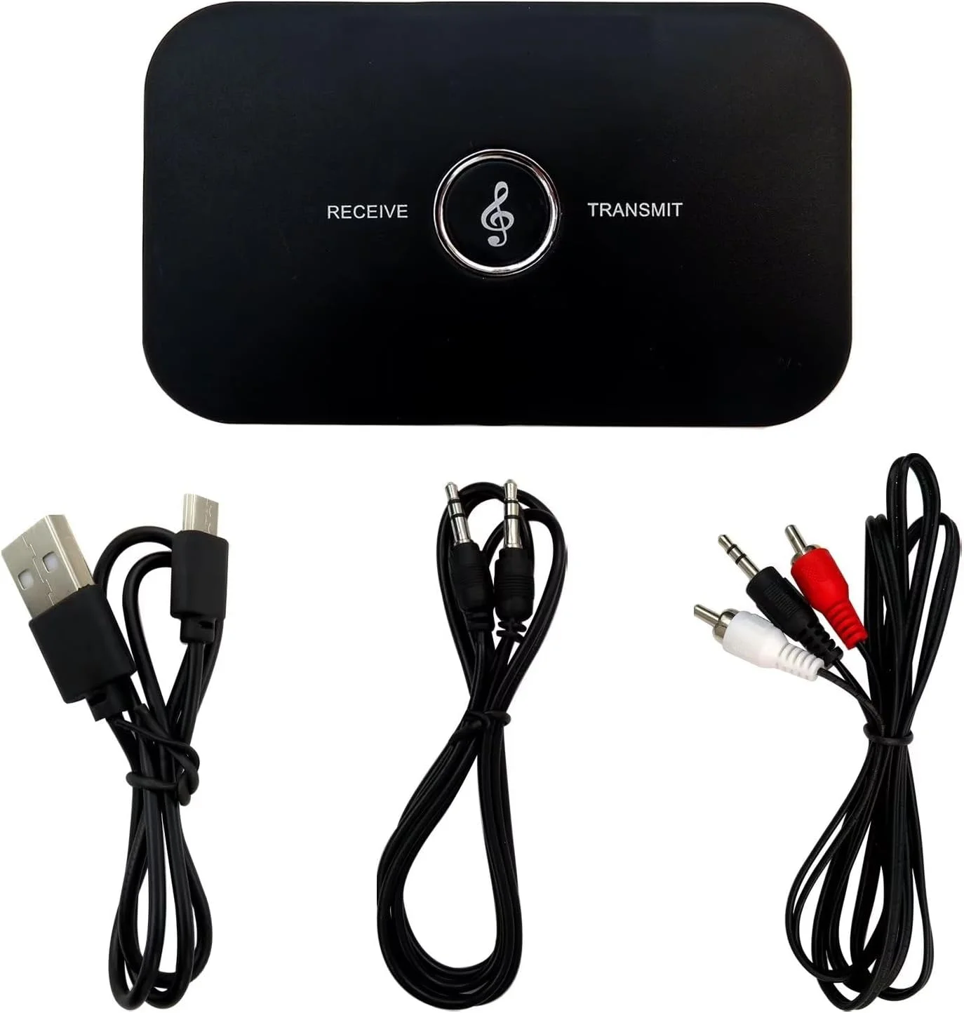 آداپتور صوتی بلوتوثی 2 در 1، گیرنده و فرستنده بی سیم RCA به AUX 3.5 میلی متری آداپتور صوتی بلوتوثی 2 در 1، گیرنده و فرستنده بی سیم RCA به AUX 3.5 میلی متری