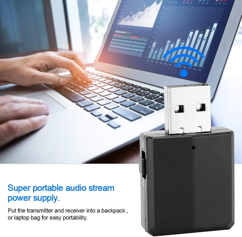 فرستنده و گیرنده صوتی بلوتوث 5.0، آداپتور بی سیم USB استریو AUX 3.5 میلی متری ZF169، فرستنده و گیرنده صوتی بی سیم قابل حمل و سبک فرستنده و گیرنده صوتی بلوتوث 5.0، آداپتور بی سیم USB استریو AUX 3.5 میلی متری ZF169، فرستنده و گیرنده صوتی بی سیم قابل حمل و سبک