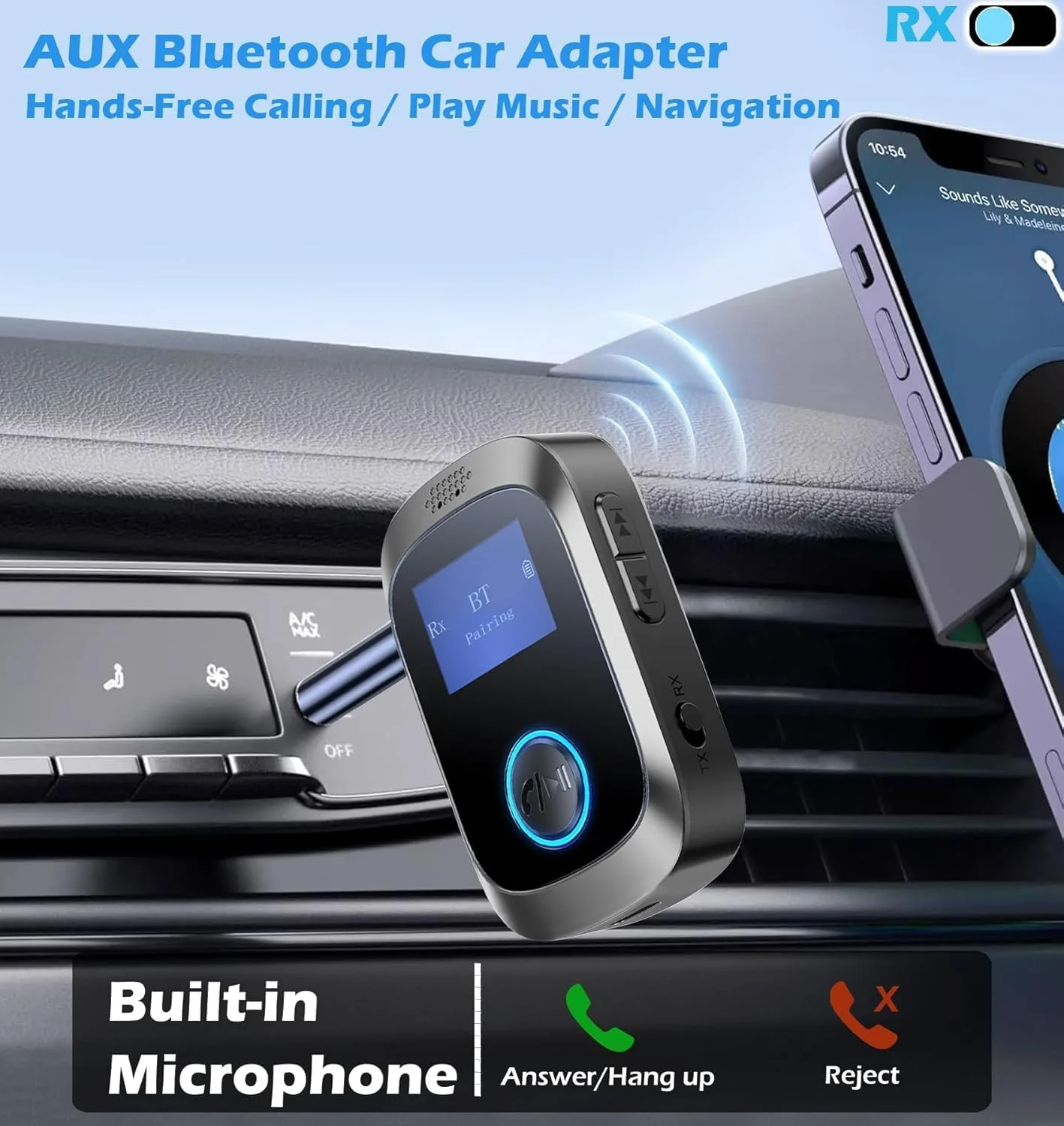 آداپتور بلوتوث برای هدفون هواپیما، گیرنده صوتی بیسیم ELECDON 5.3، فرستنده AUX بیسیم برای تلویزیون/کامپیوتر/باشگاه، برای موسیقی خودرو، گیرنده استریو آداپتور بلوتوث برای هدفون هواپیما، گیرنده صوتی بیسیم ELECDON 5.3، فرستنده AUX بیسیم برای تلویزیون/کامپیوتر/باشگاه، برای موسیقی خودرو، گیرنده استریو