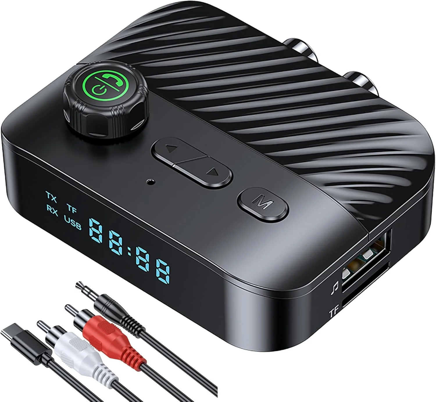 فرستنده و گیرنده بلوتوث Azonee با نمایشگر، گیرنده بلوتوث V5.3 برای استریو خانگی/هدفون/بلندگو/سینمای خانگی/تلویزیون/تاخیر کم فرستنده و گیرنده بلوتوث Azonee با نمایشگر، گیرنده بلوتوث V5.3 برای استریو خانگی/هدفون/بلندگو/سینمای خانگی/تلویزیون/تاخیر کم