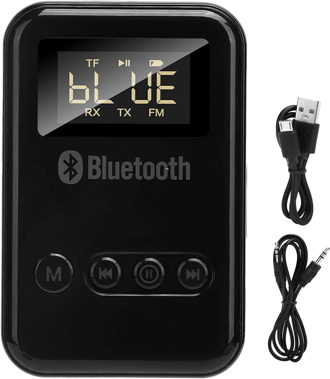 آداپتور بلوتوث 5.0 فرستنده گیرنده آزون، 2 در 1، با نمایشگر LED، برای تلویزیون/کامپیوتر/بلندگو سیمی/هدفون/تماس هندزفری خودرو، AUX، فرستنده FM، پخش کارت TF آداپتور بلوتوث 5.0 فرستنده گیرنده آزون، 2 در 1، با نمایشگر LED، برای تلویزیون/کامپیوتر/بلندگو سیمی/هدفون/تماس هندزفری خودرو، AUX، فرستنده FM، پخش کارت TF