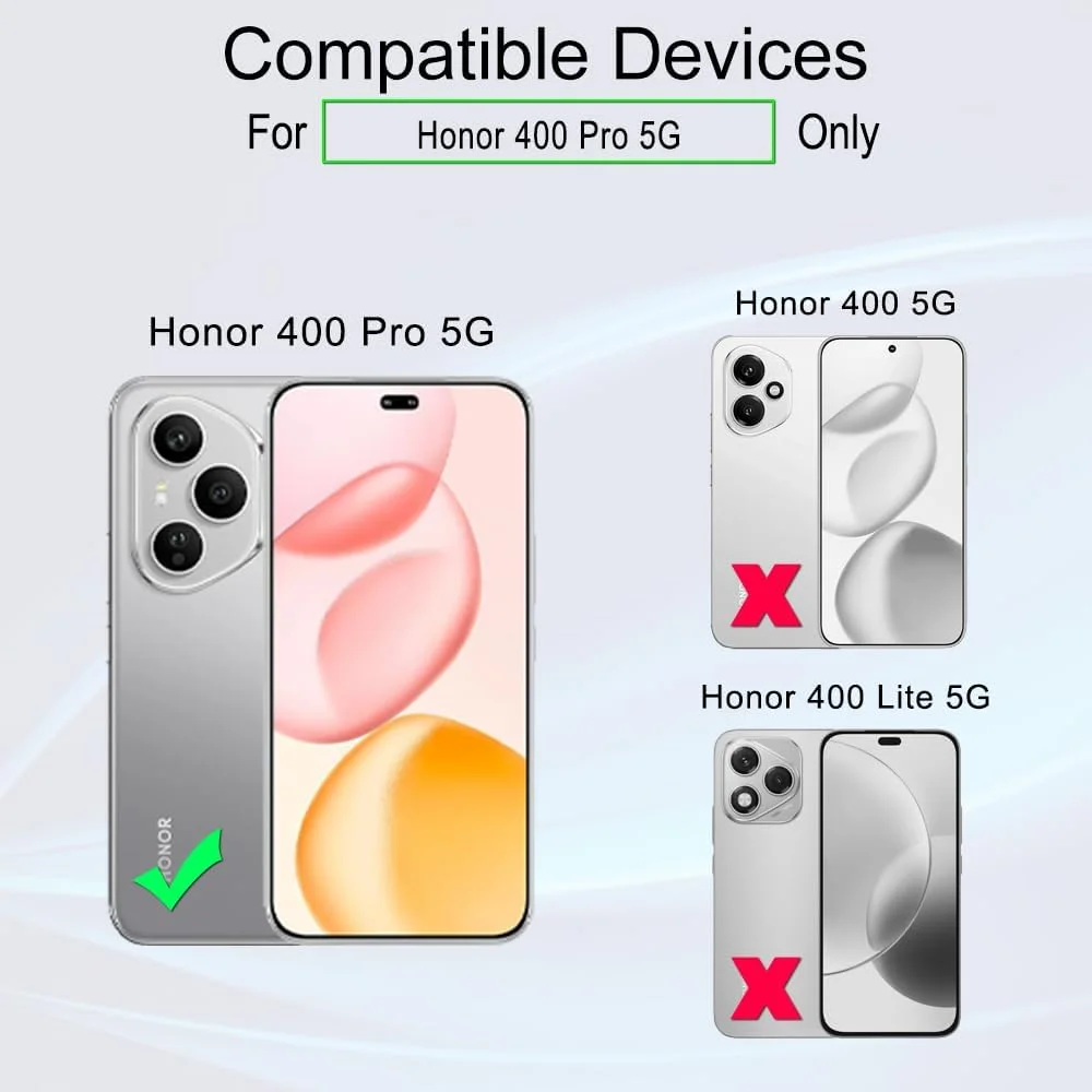 محافظ صفحه نمایش انعطاف پذیر TPU مدل Ibywind مناسب برای گوشی Honor 400 Pro 5G، بسته 2 عددی به همراه 1 عدد محافظ لنز دوربین و 1 عدد محافظ پشت گوشی [نصب آسان]