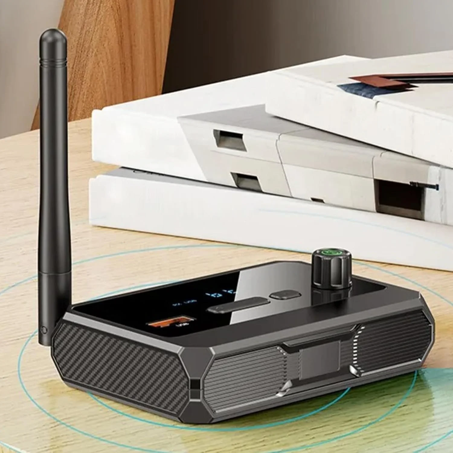 گیرنده صوتی - گیرنده صوتی بی‌سیم - مبدل با تأخیر کم، فرستنده قابل حمل برای رایانه شخصی، تلویزیون، خودرو، سیستم سینمای خانگی