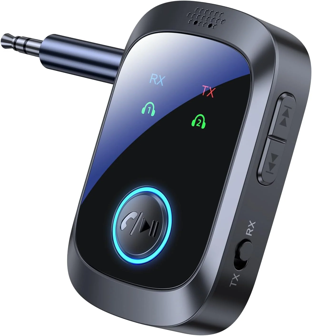 آداپتور بلوتوث هواپیما برای 2 هدفون AirPods یا دستگاه های BT، فرستنده بلوتوث برای تلویزیون با تاخیر کم اتصال دوگانه، آداپتور گیرنده AUX بی سیم برای بلندگوها/استریو ماشین آداپتور بلوتوث هواپیما برای 2 هدفون AirPods یا دستگاه های BT، فرستنده بلوتوث برای تلویزیون با تاخیر کم اتصال دوگانه، آداپتور گیرنده AUX بی سیم برای بلندگوها/استریو ماشین