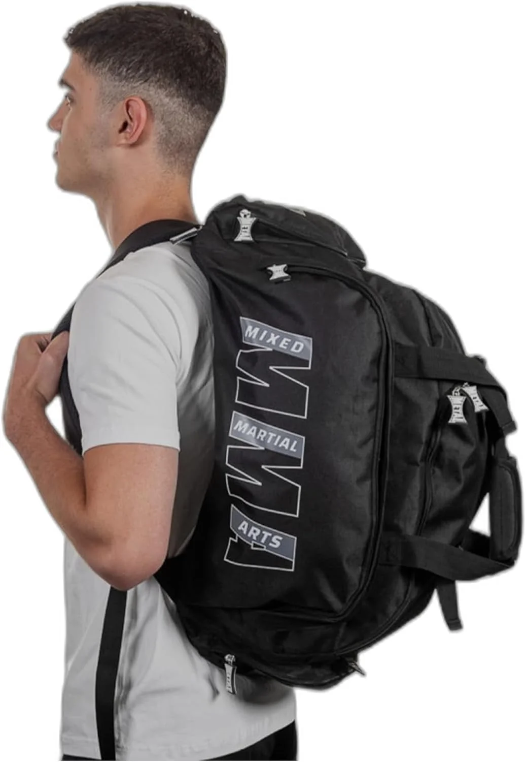 کیف بوکس METAL BOXE، مناسب برای MMA، دارای بند پشتی و بند شانه ای، مدل کلاسیک با دسته و بند شانه ای، унисекс، مشکی، سایز تولید کننده: تک سایز