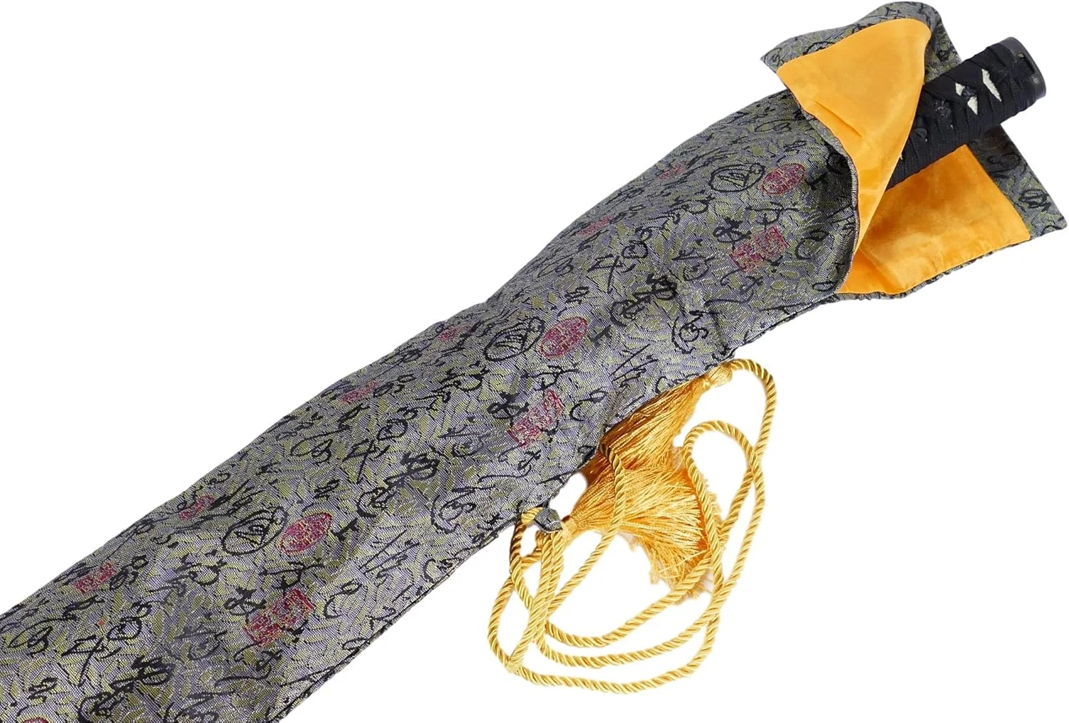 کیف شمشیر ابریشمی مصنوعی ماکوتو برای کاتانا، واکیزاشی و شمشیرهای تای چی چینی کیف شمشیر ابریشمی مصنوعی ماکوتو برای کاتانا، واکیزاشی و شمشیرهای تای چی چینی