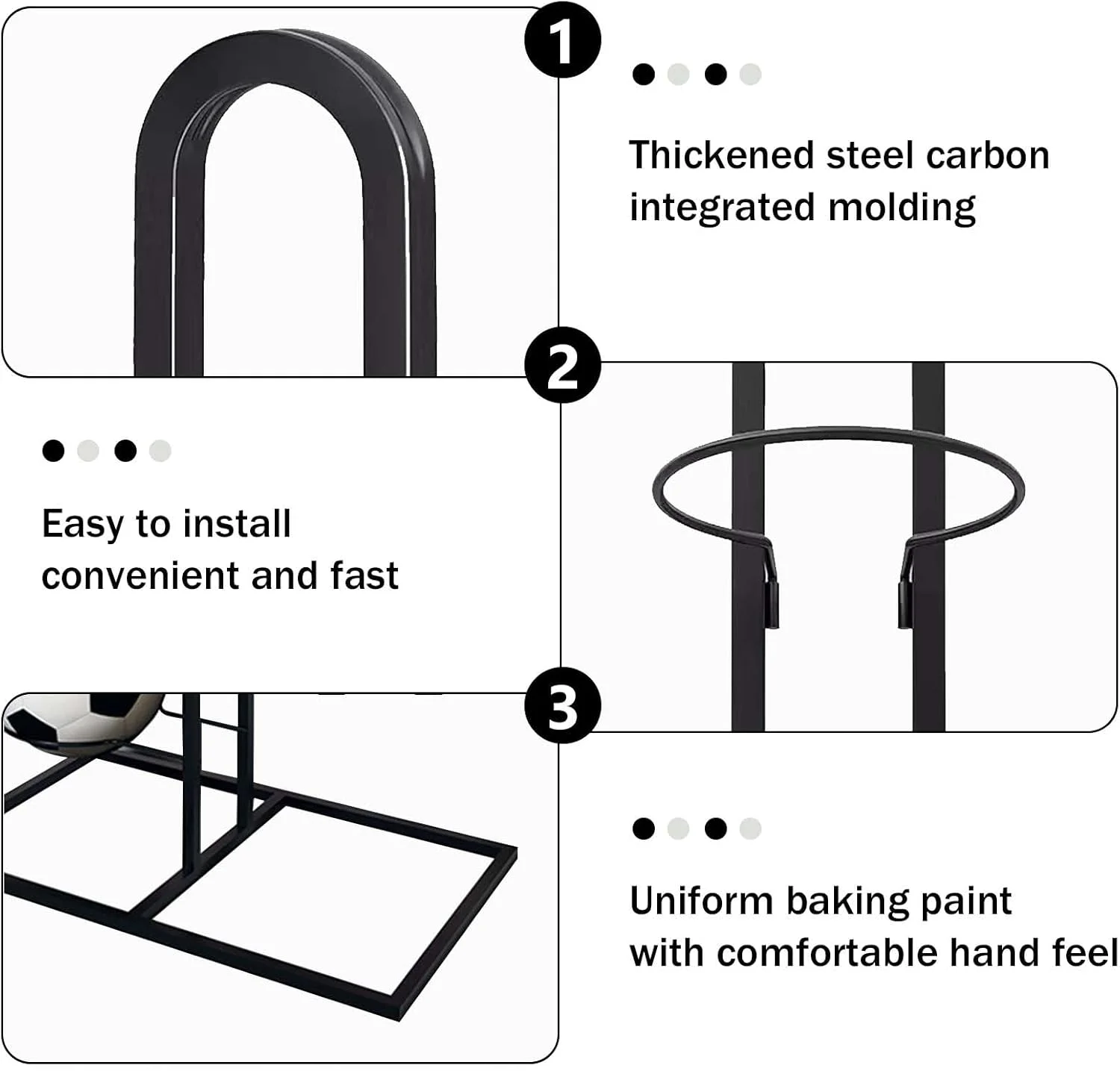 قفسه نگهداری توپ Mikihat، قفسه عمودی متحرک توپ، پایه فوتبال، نگهدارنده چند لایه توپ ورزشی از جنس فولاد کربنی، سازمان دهنده گاراژ برای تجهیزات ورزشی، مناسب برای والیبال و فوتبال قفسه نگهداری توپ Mikihat، قفسه عمودی متحرک توپ، پایه فوتبال، نگهدارنده چند لایه توپ ورزشی از جنس فولاد کربنی، سازمان دهنده گاراژ برای تجهیزات ورزشی، مناسب برای والیبال و فوتبال