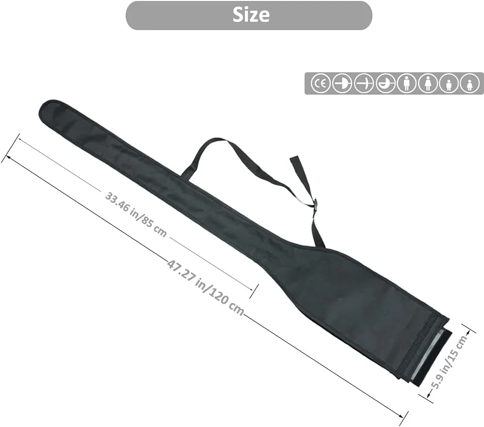 کیف شمشیربازی، کیف نگهداری شمشیربازی، برای فویل/سابر/اپه پارچه آکسفورد ضخیم شده 1680D، تجهیزات شمشیربازی (آبی مشکی) کیف شمشیربازی، کیف نگهداری شمشیربازی، برای فویل/سابر/اپه پارچه آکسفورد ضخیم شده 1680D، تجهیزات شمشیربازی (آبی مشکی)